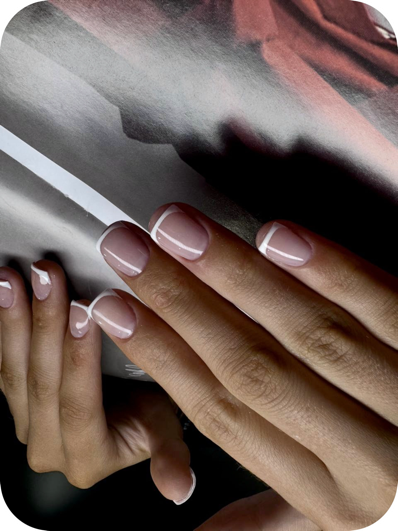 Russian manicure result